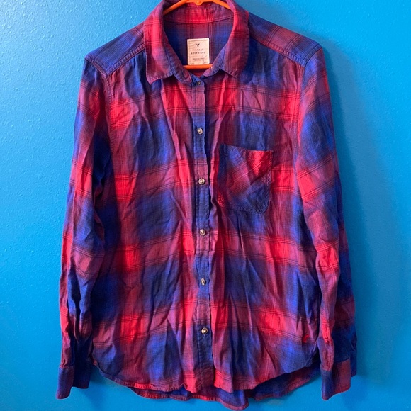 American Eagle Outfitters Tops - American Eagle Vintage Boyfriend Flannel